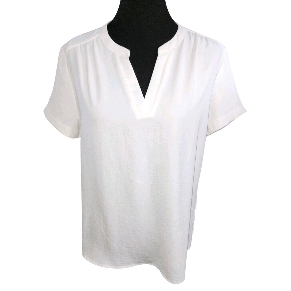 Rielle Crisp White Classic Short Sleeve Classic Top M Stitchfix Normcore